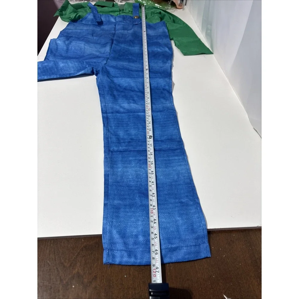 Super MARIO Kids Luigi Costume‎ Size S Halloween Dress Up New